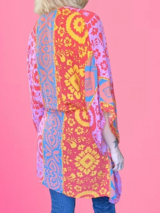 NWOT Roxy floral kimono robe top - Picture 2 of 6